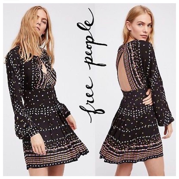 Free People Dresses & Skirts - ✅ NEW Free People “Coryn” Black Combo Mini Dress